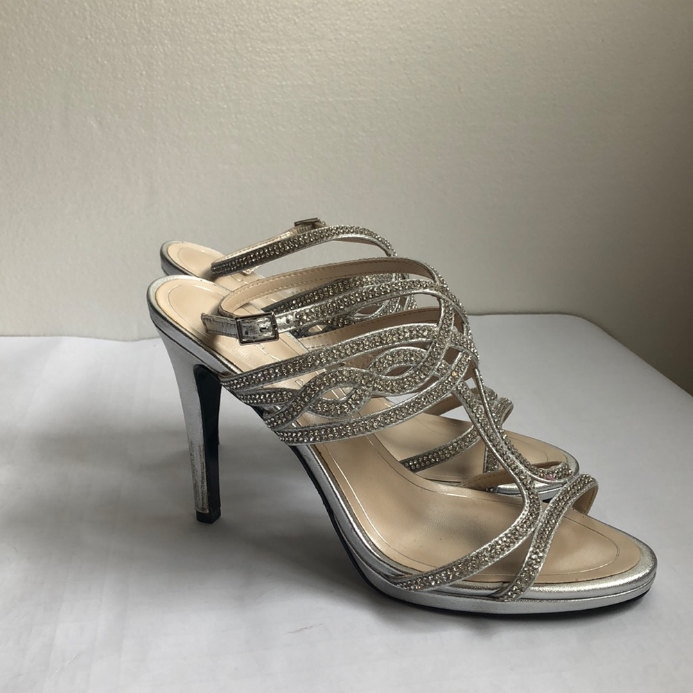 Caparros rhinestone ankle strap sandals size 8.5
